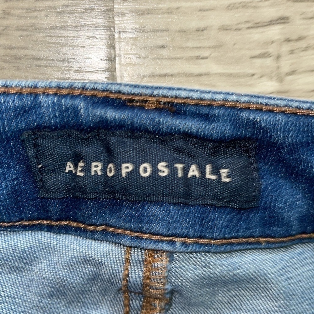 Aeropostale flex effects high waisted midi short women’s size‎ 00 - Picture 5 of 7